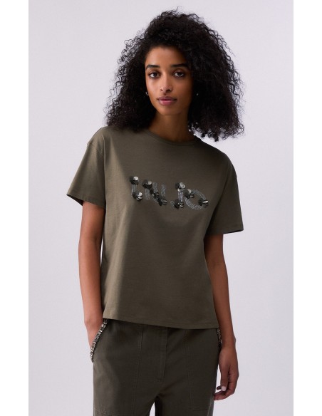 T-shirt Liu-Jo Dk.olive LiuJo sequi