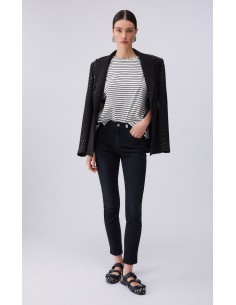 T-shirt Liu-Jo Bl&white strip/black