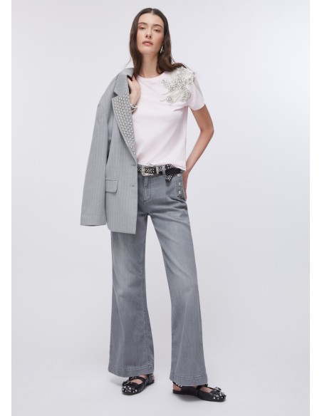 T-shirt Liu-Jo Patch on rosa t.st.w