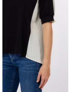 T-shirt Liu-Jo Nero/bco lana/nero 2