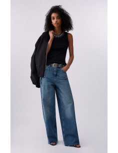 Top Liu-Jo Nero hotficed collar