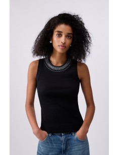Top Liu-Jo Nero hotficed collar 2