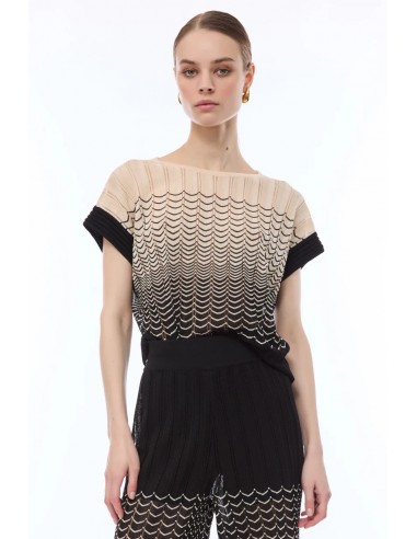 Maglia Nenette Nero-beige