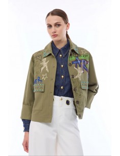 Giacca Nenette Verde militare