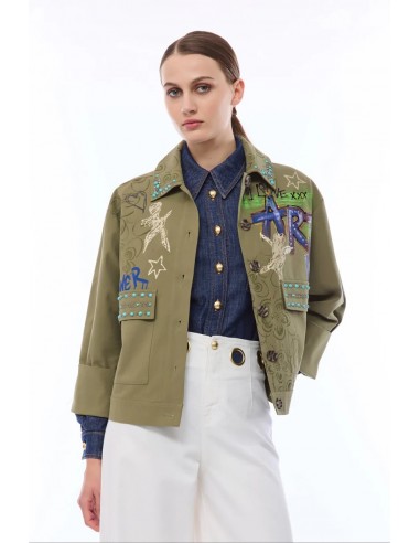 Giacca Nenette Verde militare