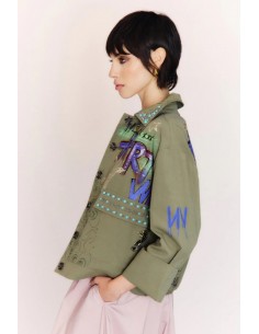 Giacca Nenette Verde militare 2