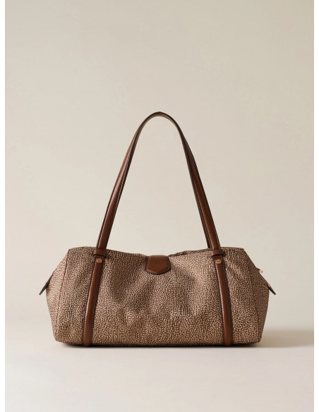 Borsa a spalla Borbonese Beige/marrone