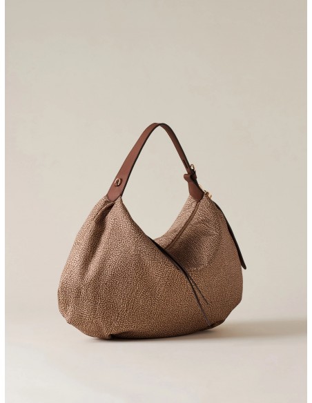 Borsa a spalla Borbonese Beige/marrone