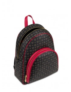 Zaino Pollini heritage Nero-rosso 2