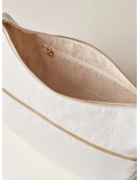 Borsa a tracolla Borbonese White cotton