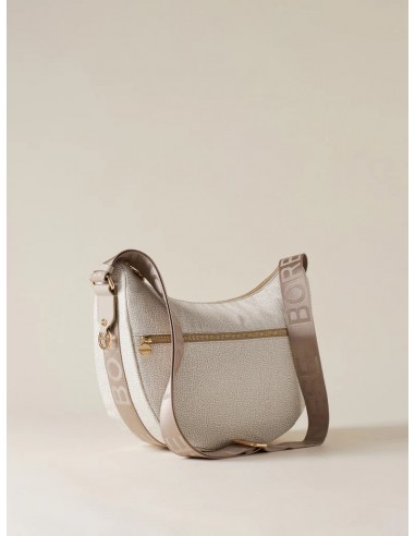 Borsa a tracolla Borbonese White cotton