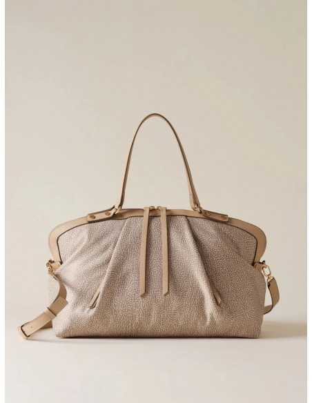 Borsa a spalla Borbonese Sabbia
