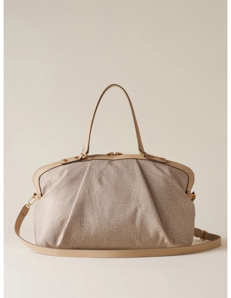 Borsa a spalla Borbonese Sabbia