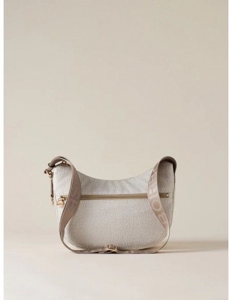Borsa a tracolla Borbonese White cotton