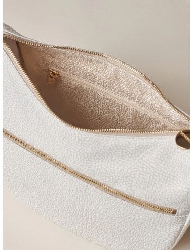Borsa a tracolla Borbonese White cotton