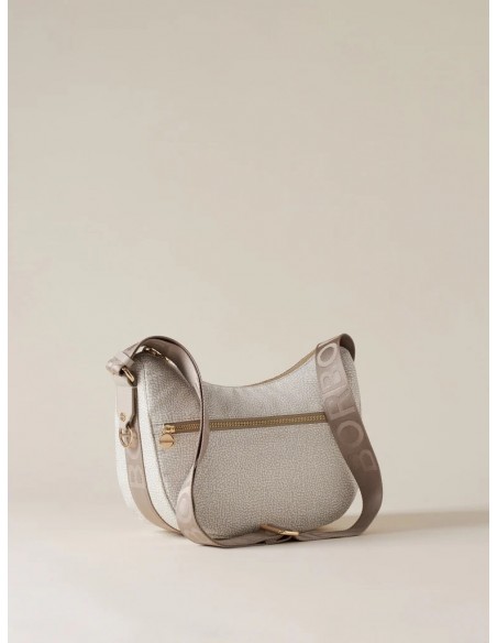 Borsa a tracolla Borbonese White cotton