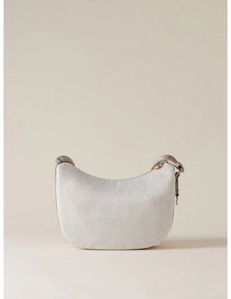 Borsa a tracolla Borbonese White cotton