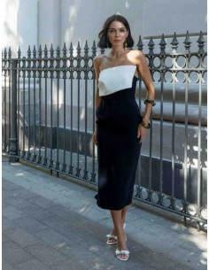 Abito Hanita Nero-bianco