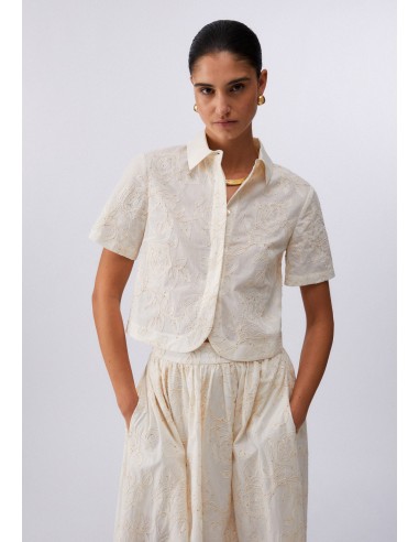 Camicia Liu-Jo Natural flower sequi