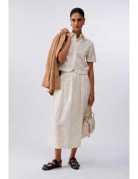 Gonna Liu-Jo Natural flower sequi