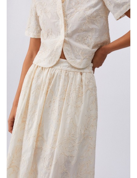 Gonna Liu-Jo Natural flower sequi