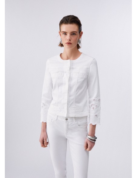 Giacca Liu-Jo Bco ottico ric.flowe