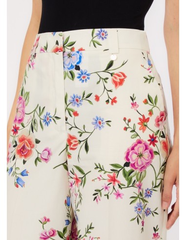 Pantalone Liu-Jo Glam white blossom