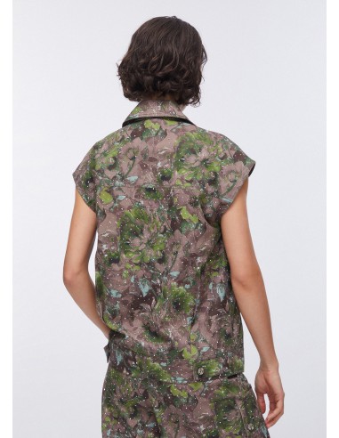 Gilet Liu-Jo Dk.olive comouflower