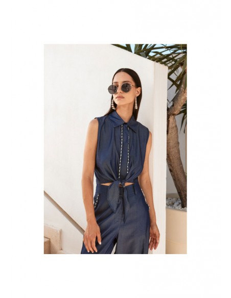 Camicia Trashandluxury Blu