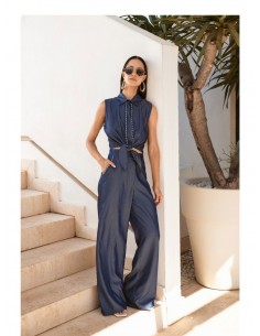 Pantalone Trashandluxury Blu