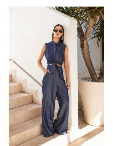 Pantalone Trashandluxury Blu