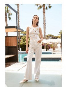 Jeans Trashandluxury Bianco