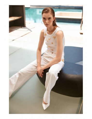 Top Trashandluxury Bianco