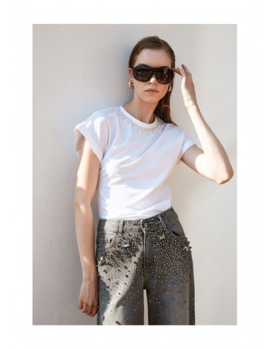 T-shirt Trashandluxury Bianco