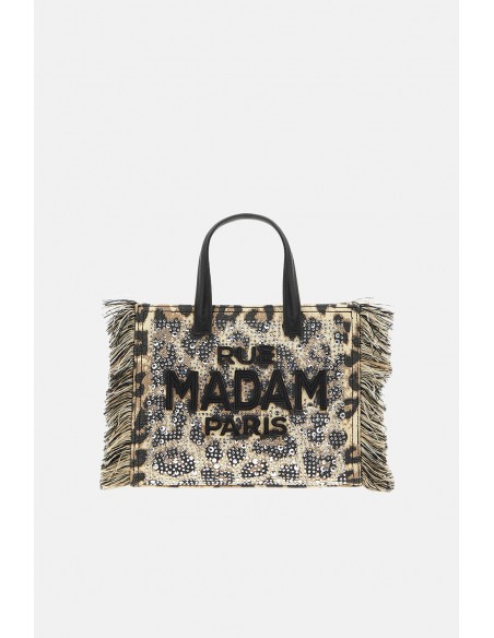 Borsa a mano Rue Madam Paris Leopard