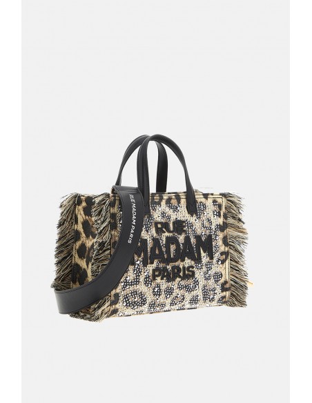 Borsa a mano Rue Madam Paris Leopard