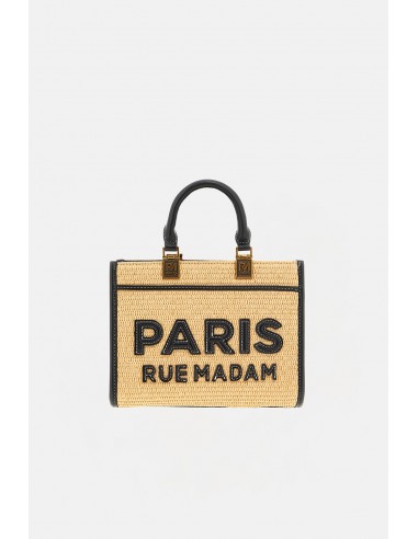 Borsa a mano Rue Madam Paris Straw black