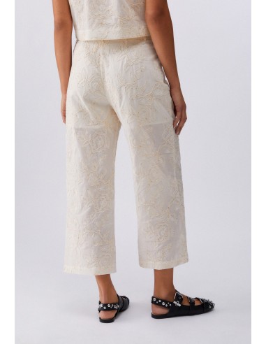 Pantalone Liu-Jo Natural flower sequi