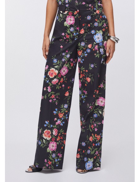 Pantalone Liu-Jo Noir blossom