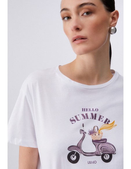 T-shirt Liu-Jo Bco hello summer