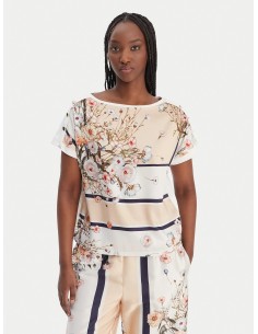 T-shirt Liu-Jo Bco/blooming foul 2