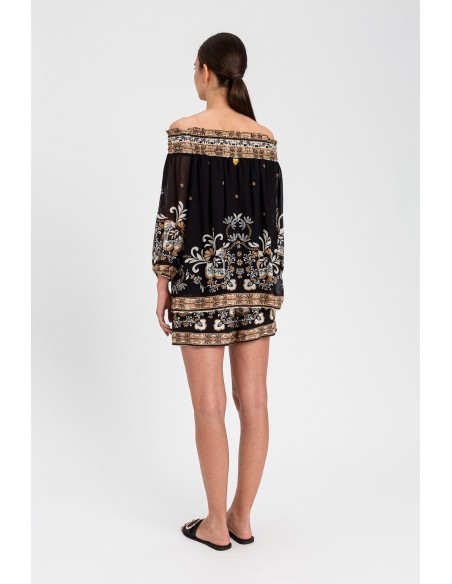 Blusa Twinset St. foulard nero