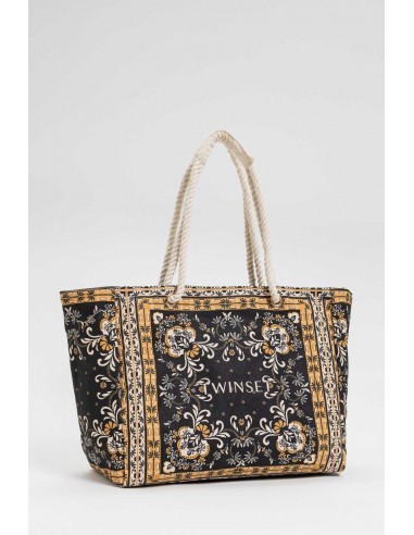 Borsa a spalla Twinset St. foulard nero