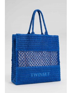 Borsa a spalla Twinset Blu mediterraneo