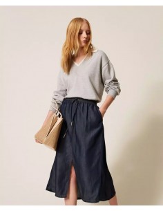 Gonna Twinset Denim scuro