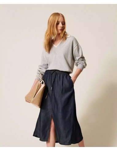 Gonna Twinset Denim scuro