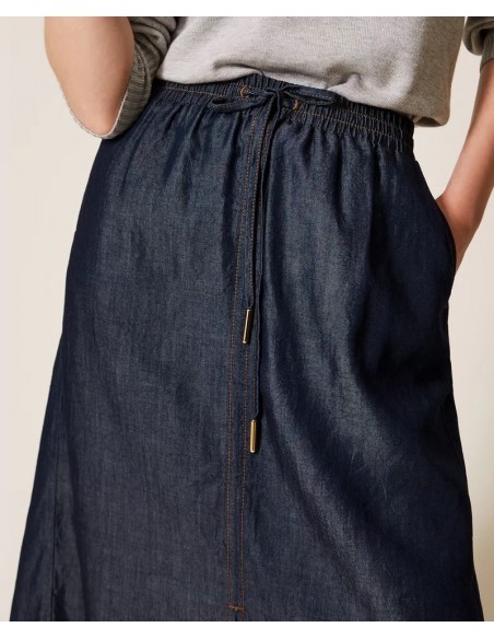 Gonna Twinset Denim scuro