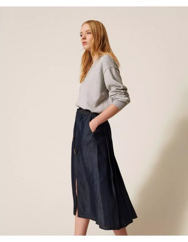 Gonna Twinset Denim scuro