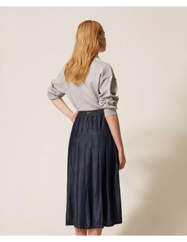 Gonna Twinset Denim scuro