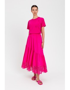 Gonna Twinset Fuchsia cyclamen